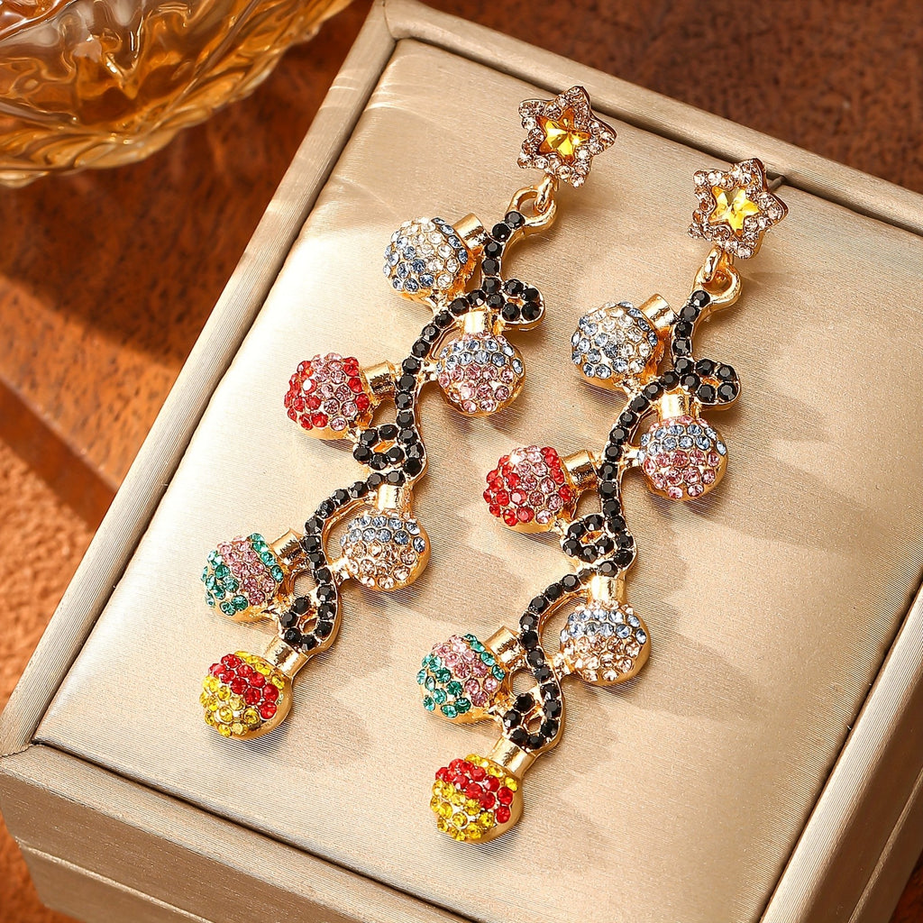 Rainball Star Dangle Earrings