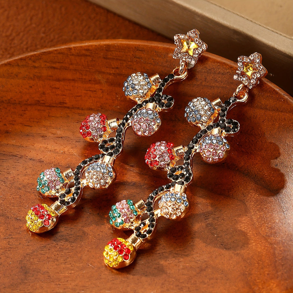 Rainball Star Dangle Earrings