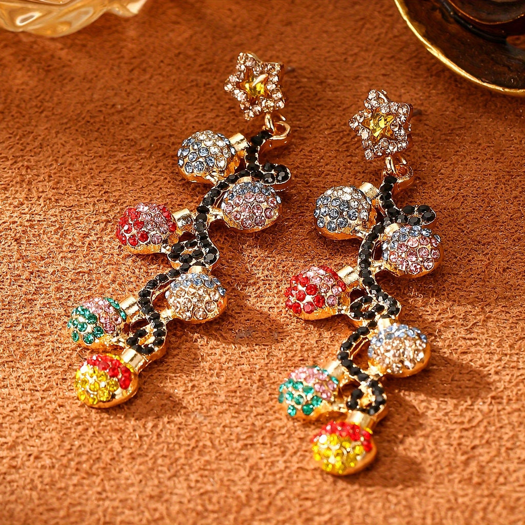 Rainball Star Dangle Earrings