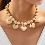 Chunky Geometric Bead Necklace