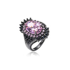 Bold Pink Gemstone Statement Ring