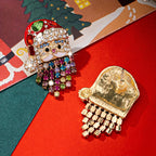 Festive Santa Cascade Drop Earrings