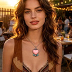 Boho Heart Turquoise Necklace