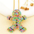 Whimsical Gingerbread Man Necklace