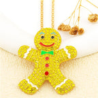 Whimsical Gingerbread Man Necklace