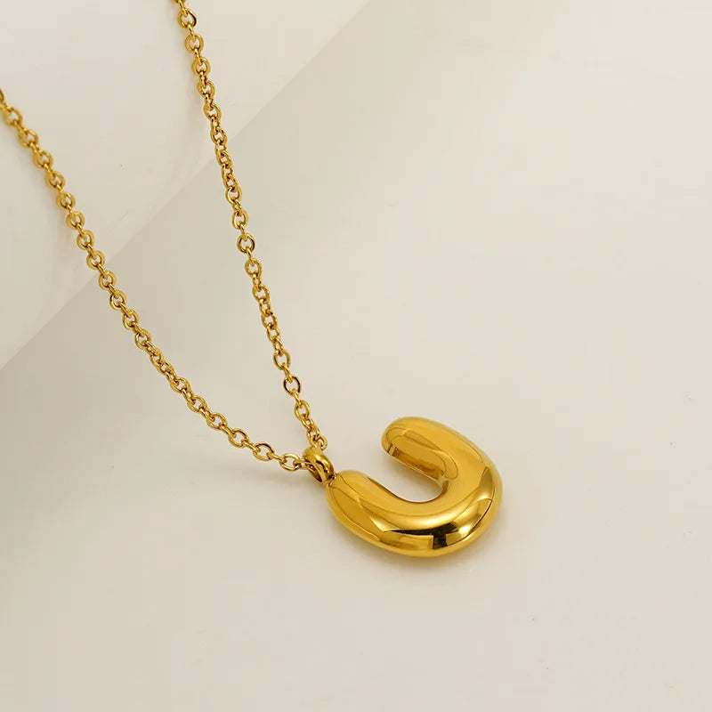 Mini Bubble Letter Necklace