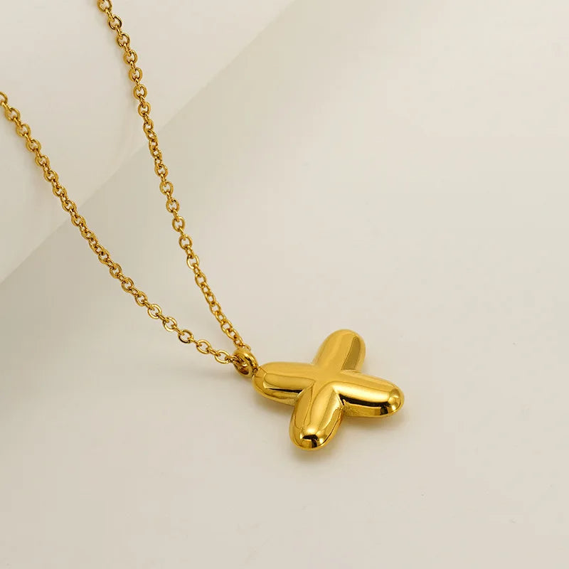 Mini Bubble Letter Necklace