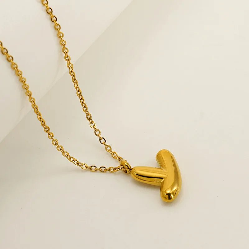 Mini Bubble Letter Necklace